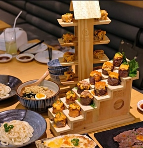 Bandeja de Exhibición de <span class=keywords><strong>Sushi</strong></span> de Bambú y Madera al por Mayor - Product Image 1