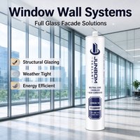 Scellant silicone neutre haute performance JUNBOM 961, résistant aux UV, pour projets de fenêtres et de portes de bâtiments