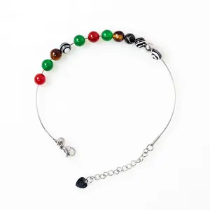 trendy new beadable products add a bead blank designer 1mm rod DIY beadable bangles beadable bracelet for jewelry making