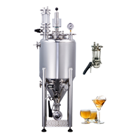 Cuve de Fermentation sous Pression en Acier Inoxydable 5L-100L, Mini Fermenteur à Bière pour Brassage Domestique et Équipement de Brasserie Artisanale