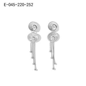Fashion Drop Earrings 316L Stainless Steel PVD Gold Plating Sustainable Resistant Long <b>Tassel</b> Design - Product Image 1