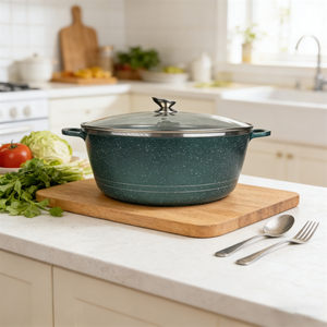 Olla/Cacerola de Aluminio Fundido con Fondo de Inducción para Cocina de Gas y Eléctrica, Asas Metálicas, 44cm - Product Image 6
