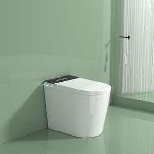 Smart Wc Toilet Bowl Automatic Intelligent Remote <strong>Control</strong> S-Trap Design Square Elongated Seat Heating Bidet Smart Toilet - Product Image 1
