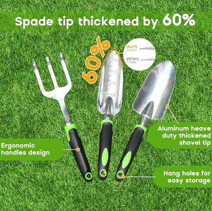 Regalos para madre/padre, juego de deshierbe, herramientas de jardín, juego de tres piezas, herramientas de jardinería de aleación de aluminio - Product Image 2