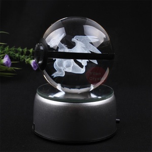 Boule de <span class=keywords><strong>Cristal</strong></span> K9 Mega Charizard de 50 mm 80 mm pour Cadeau d'Anniversaire d'Enfant - Product Image 1