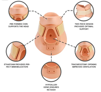 Collier de soutien cervical réglable d'urgence Medresq, collier de traction cervicale en mousse souple de Philadelphie, dispositif de traction cervicale pour les premiers secours