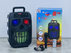 ใหม่ 8 นิ้ว QL-1803 แบบพกพากลางแจ้งสเตอริโอลําโพงระบบไฮไฟ caixa de som วูฟเฟอร์ลําโพงลําโพงคาราโอเกะพร้อม <span class=keywords><strong>mi</strong></span> - Product Image 5