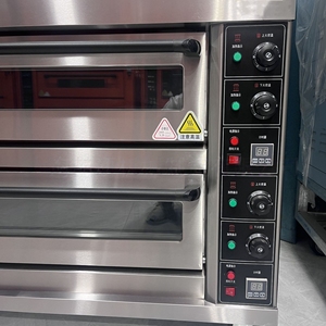 상업용 제빵소용 전기 오븐 2단 4트레이, 빵, 피자, 에그타르트, 크루아상, 쿠키용, 디지털 제어, 사용이 간편 - Product Image 5