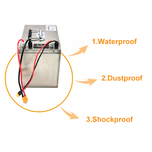Nueva Batería de Iones de Litio Personalizada de Acero Inoxidable de 16V 100ah, Impermeable IP67 IP68, para Barcos de Remo, Embarcaciones de Pesca y Yates - Product Image 3