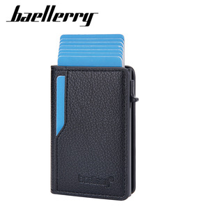 Baellerry Men's RFID Card Holder 4 Inch PU Leather Credit Card <b>Clip</b> Everyday Use - Product Image 1