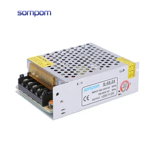 Large Stock Fast Deliver Factory Manufacturing SMPS 24V 2A DC Switching Power Supply With CE RoHS FCC Certification