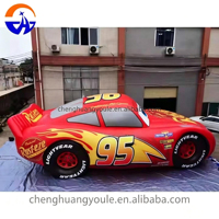 Voiture gonflable personnalisée Chenghuang, modèle de voiture gonflable de dessin animé pour événements publicitaires, affichage extérieur