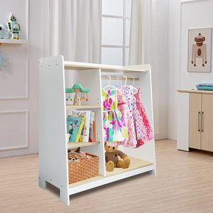 Étagère de rangement pour vêtements d'enfants <span class=keywords><strong>en</strong></span> bambou à 4 niveaux, rangement pour jouets d'enfants, support de rangement pour vêtements, support d'exposition, meubles de salon, meubles de chambre à coucher - Product Image 1