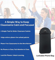 Pochette de téléphone verrouillable pour étudiants, protection RFID, protection de la vie privée, verrouillage magnétique caché, housse de sécurité pour téléphone portable