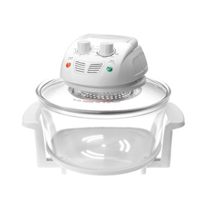 Forno a convezione in vetro da 12 litri con controllo della temperatura per cuocere e arrostire - Product Image 1