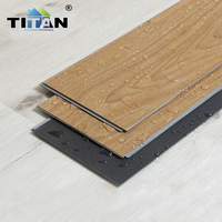 Plancher en vinyle de luxe imperméable noir SPC, épaisseur 6,5 mm, 6 mm, vinyle plastique, plancher SPC pour intérieur