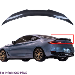 สำหรับ Q60 Q60S รถเก๋ง PSM สไตล์คาร์บอนไฟเบอร์สปอยเลอร์ท้ายรถปีก2013-2023 - Product Image 1