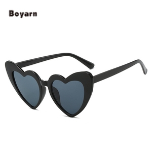Boyarn أزياء رخيصة بيضاء وردية نظارات شمسية للحفلات الحب على شكل قلب للنساء ظلال نظارات شمسية لحفلات الزفاف شعار مخصص - Product Image 3