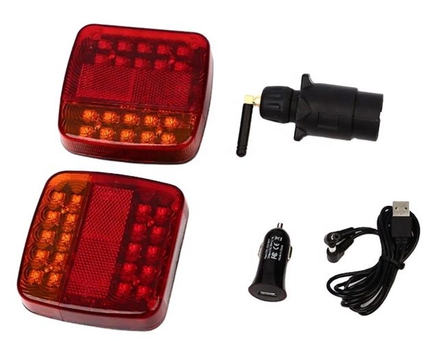 LED wireless magnetic trailer light kit tail light