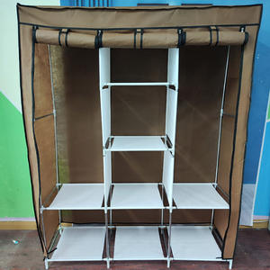 간단한 옷장, 대형 수납장, 튼튼한 옷장 선반, 가정용 수납 정리함 - Product Image 6