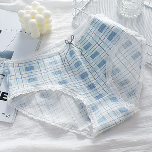 Slip in cotone a pois per ragazze e giovani donne, a vita media, con stampa carina, a triangolo, morbidi e traspiranti, per uso quotidiano. - Product Image 3