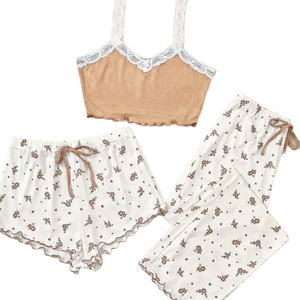 <span class=keywords><strong>ชุด</strong></span><span class=keywords><strong>นอน</strong></span>สไตล์ยุโรปอเมริกันแบบครอส-บอร์เดอร์  คอลเลคชั่นฤดูร้อนใหม่  ตกแต่งด้วย<span class=keywords><strong>ลูกไม้</strong></span>  ผูกเชือก  ระบายอากาศได้ดี  คอวี  <span class=keywords><strong>ลาย</strong></span>ดอกไม้  <span class=keywords><strong>ชุด</strong></span><span class=keywords><strong>นอน</strong></span>สายเดี่ยวสำหรับผู้หญิง - Product Image 6