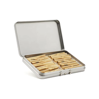 Boîte en étain étanche à l'humidité, emballage, boîte à médicaments en métal sécurisée pour les enfants avec un plateau en silicone