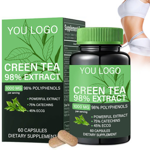 Hot bán có chứa 300mg chiết xuất Vitamin Biotin trà xanh Catechin viên nang cho chế độ ăn uống và sức khỏe bổ sung - Product Image 1