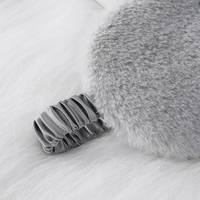 Masque pour les yeux en peluche douce Heenlong 20,5 cm * 9 cm, motif nuage gris, pour les voyages, la sieste, la santé des yeux