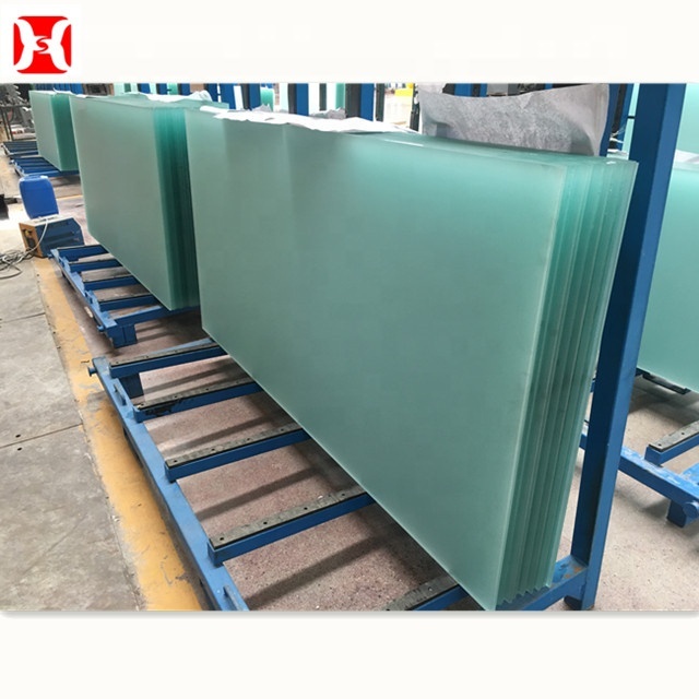 Acid Etched 10mm 12mm Tempered Glass Panel Tempered Low Iron Glass with China Price