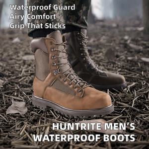 Bottes tactiques de <span class=keywords><strong>chasse</strong></span> montantes pour hommes, durables, antidérapantes, respirantes, à embout d'acier, personnalisables en gros - Product Image 2