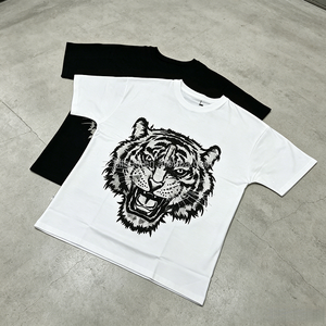 Men's Custom Tiger Print T-Shirt High Quality Pure Cotton Jersey <b>Animal</b> <b>Pattern</b> Plus Size Streetwear T-shirt <b>for</b> Summer - Product Image 1