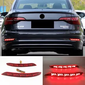 Reflector de parachoques trasero Led para Volkswagen Sagitar MK7 2019 2020 2021 2022, luz de señal de giro de freno de conducción trasera de coche