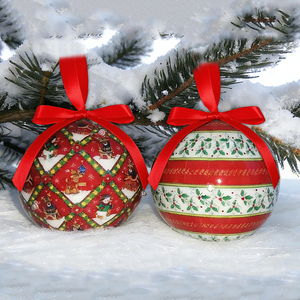 Boules <span class=keywords><strong>de</strong></span> Noël en mousse écologiques <span class=keywords><strong>de</strong></span> haute qualité faites à la main par Shunyuan, taille 8 cm, personnalisables, vente en gros d'usine - Product Image 1