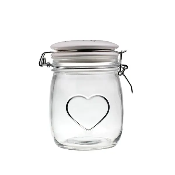 Frascos de vidrio vacíos apilables con tapa, frascos de almacenamiento de miel, fabricante fiable de 750ml, 25oz