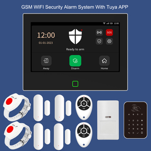 Système d'alarme <span class=keywords><strong>de</strong></span> sécurité domestique anti-intrusion, détecteur <span class=keywords><strong>de</strong></span> mouvement PIR, détecteur <span class=keywords><strong>de</strong></span> porte, détecteur <span class=keywords><strong>de</strong></span> <span class=keywords><strong>fumée</strong></span>, systèmes d'alarme 4G Wifi Tuya - Product Image 1