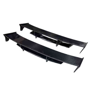 Aileron de coffre arrière en fibre de carbone véritable style TS avec lumière LED <span class=keywords><strong>rouge</strong></span> pour Nissan <span class=keywords><strong>GT</strong></span>-R R35 09-25 - Product Image 4