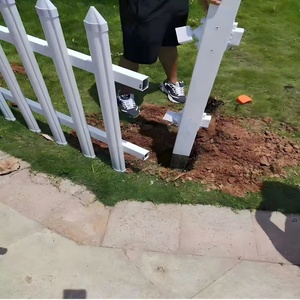 Cổ điển 6-foot Trắng PVC Vinyl vườn riêng tư hàng rào <span class=keywords><strong>Panels</strong></span> dễ dàng PE khung sân an toàn 2m hàng rào 3D lưới mắt cáo cổng sản phẩm - Product Image 4