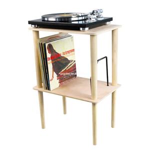 Soporte/Estante <span class=keywords><strong>de</strong></span> Almacenamiento <span class=keywords><strong>para</strong></span> <span class=keywords><strong>Discos</strong></span> <span class=keywords><strong>de</strong></span> <span class=keywords><strong>Vinilo</strong></span> y Tocadiscos, <span class=keywords><strong>de</strong></span> Madera Natural <span class=keywords><strong>de</strong></span> Cottonwood, Autoensamblable, en Oferta - Product Image 1