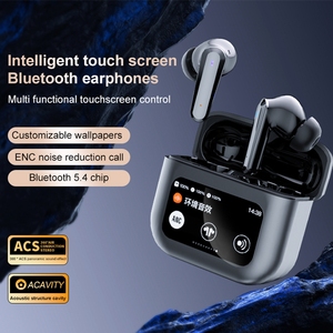 YYK-Q30 V8 A8 A9 A10 Pro couleur LCD LED écran tactile Hifi stéréo haut ANC réduire activement éliminer le <span class=keywords><strong>bruit</strong></span> TWS <span class=keywords><strong>écouteurs</strong></span> - Product Image 3