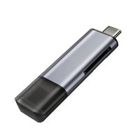 Lector de tarjetas 3 en 1 tipo C, microusb A, 3 en 1, USB 3,0, multifunción, con ranura para tarjeta SD TF