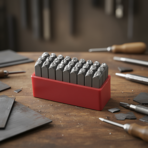 Ensemble de poinçons à lettres Fervi HRC 58-60 pour outils de gravure manuels - Product Image 3