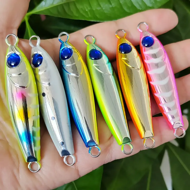 7g 10g 15g 25g 40g 60g leurre de pêche plomb gabarit en métal leurre de pêche eau salée gabarits à pas lent MISTER JIGGING leurre