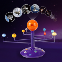 Offre Spéciale Amason Vente en gros DIY éducatif Système solaire Modèle Tige Rotative Planète Nouveauté Science Projecteur Planètes Jouets