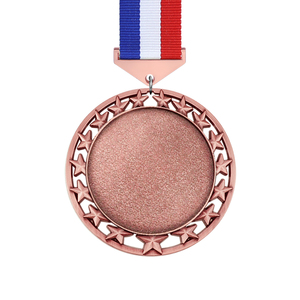 Wholesale Fast Shipping Zinc Alloy DIY Blank Medals with Neck <b>Ribbon</b> for Laser Engraving - Product Image 3