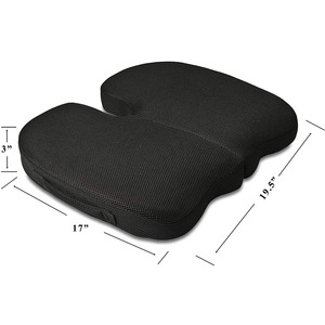 Coussins de siège en mousse à mémoire de forme en tissu respirant 6154 en forme de U avec dos antidérapant pour fauteuil roulant, coussins de siège en forme de U doux - Product Image 2