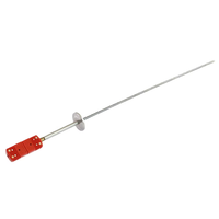 Sensor de Temperatura Tipo K, Sonda Metálica, Resolución 0.5°C, Sin Pantalla, para Medición Industrial