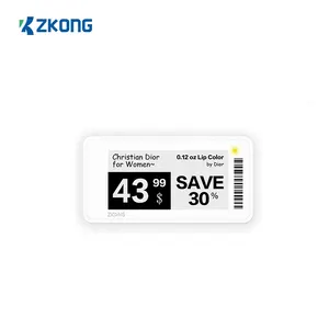 Zkong — étagère électronique, avec affichage numérique, 2.13 pouces, sans fil, Wifi, EInk, étiquette de prix