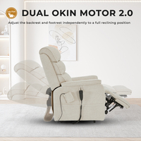 Fauteuil inclinable multifonctionnel avec massage et chaleur pour personnes âgées, fourni directement par l'usine