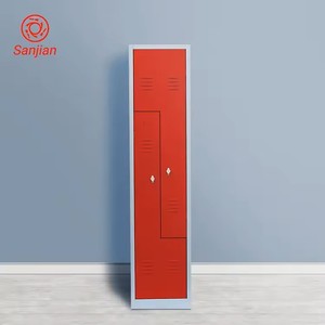 Sanjian nouveau design gris <span class=keywords><strong>6</strong></span> porte battante chambre Z/LShape vêtements placard de rangement armoire métal armoire acier casier - Product Image 4